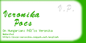 veronika pocs business card